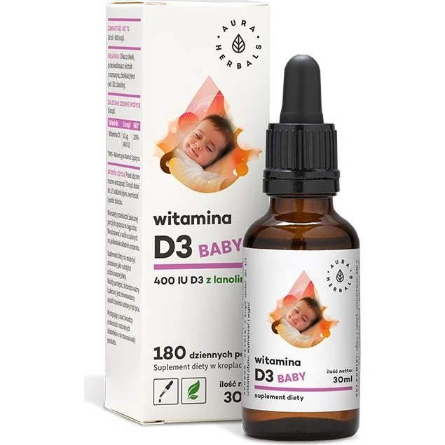 Aura Herbals Witamina D3 Baby 400IU 30ml