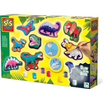 SES Creative Odlewy gipsowe Dino fantasy z farbami