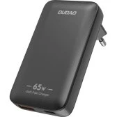 Dudao A65Q 65W GaN Ładowarka USB-C/USB-A czarna EU/US