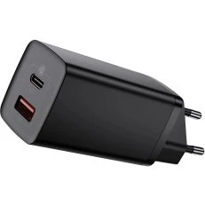 Baseus GaN2 Lite 65W czarna ładowarka USB-C PD 3.0