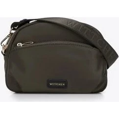 Wittchen Damska torebka crossbody z nylonu zielona