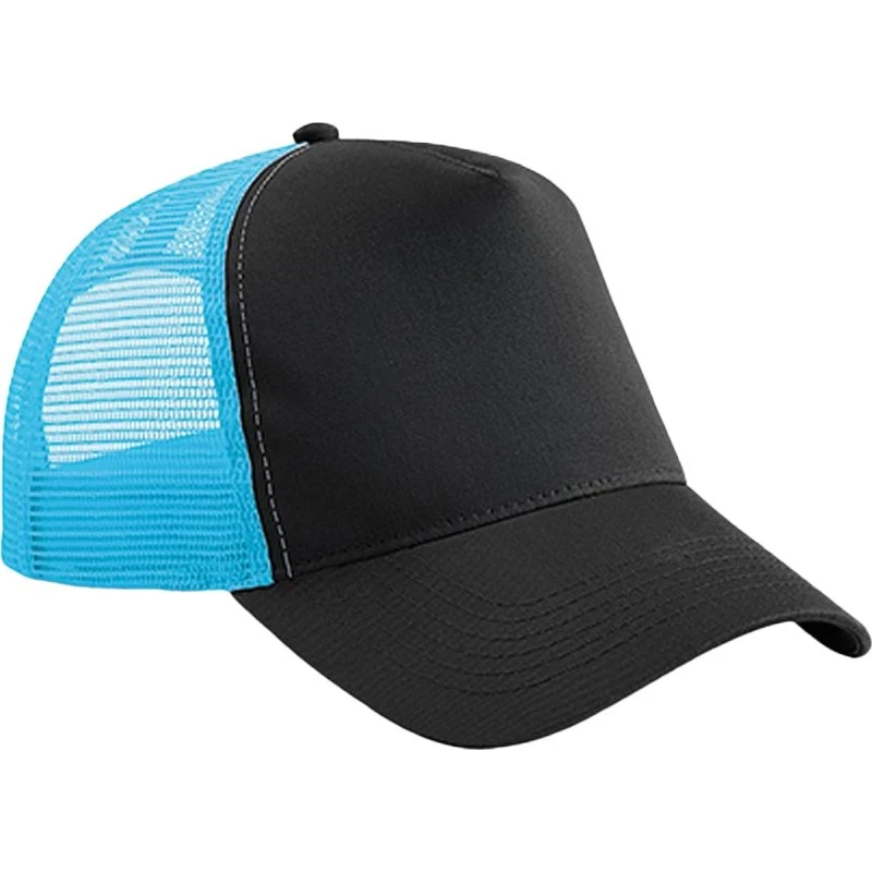 Beechfield BF640 Czapka Trucker 5 Paneli Graphite Grey/Black
