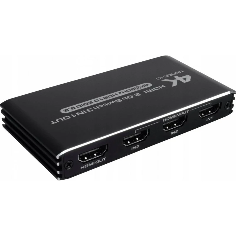 Pawonik SWITCH HDMI 2.0 3x1 4K/60Hz HDR10 HDCP 2.2