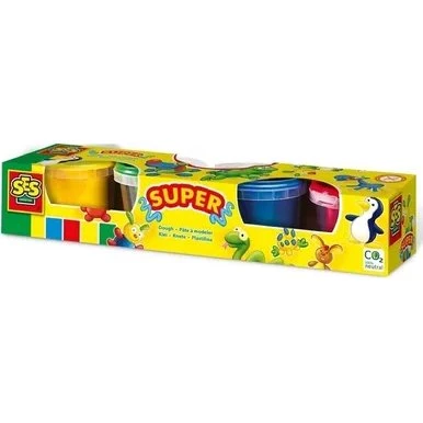 SES CREATIVE Plastelina Basic 4 kolory 360g