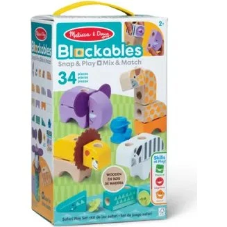 Melissa & Doug Blockables Safari 34 elementy
