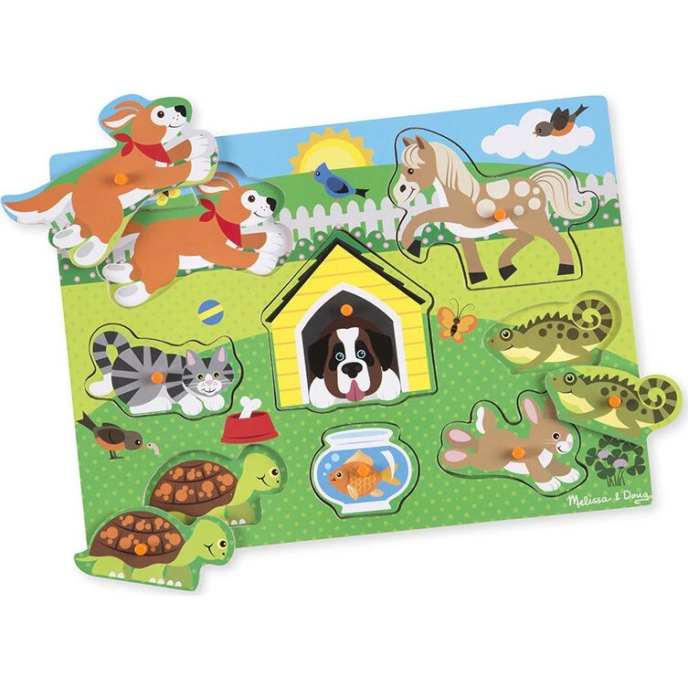 Melissa & Doug Układanka Zwierzęta Pupile z uchwytami
