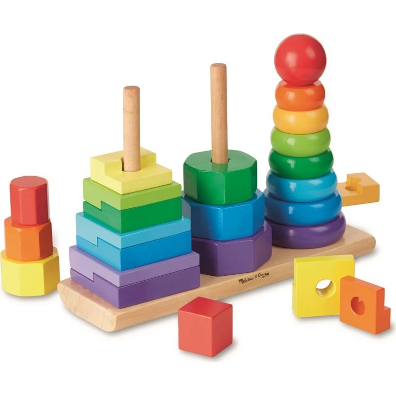 Melissa & Doug Układanka Geometryczna Piramidy 3 wieże
