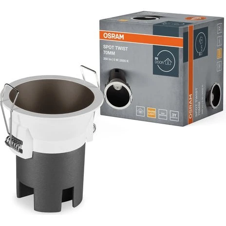 OSRAM LED Spot Twist Pro 70mm 5W 3000K biały/czarny