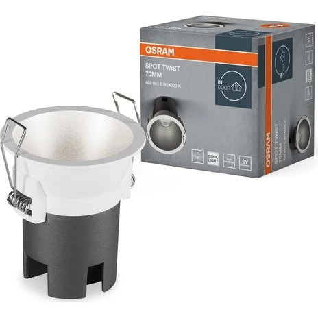 OSRAM LED Spot Twist Pro 70mm 5W 4000K biały/srebrny