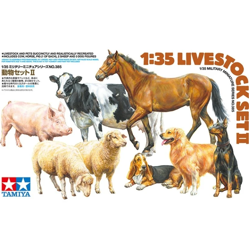 Tamiya 35385 Livestock Set II 1:35