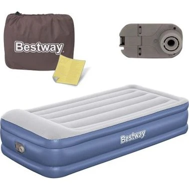 Bestway 67628 Materac dmuchany 191x97x46 cm z pompą elektryczną