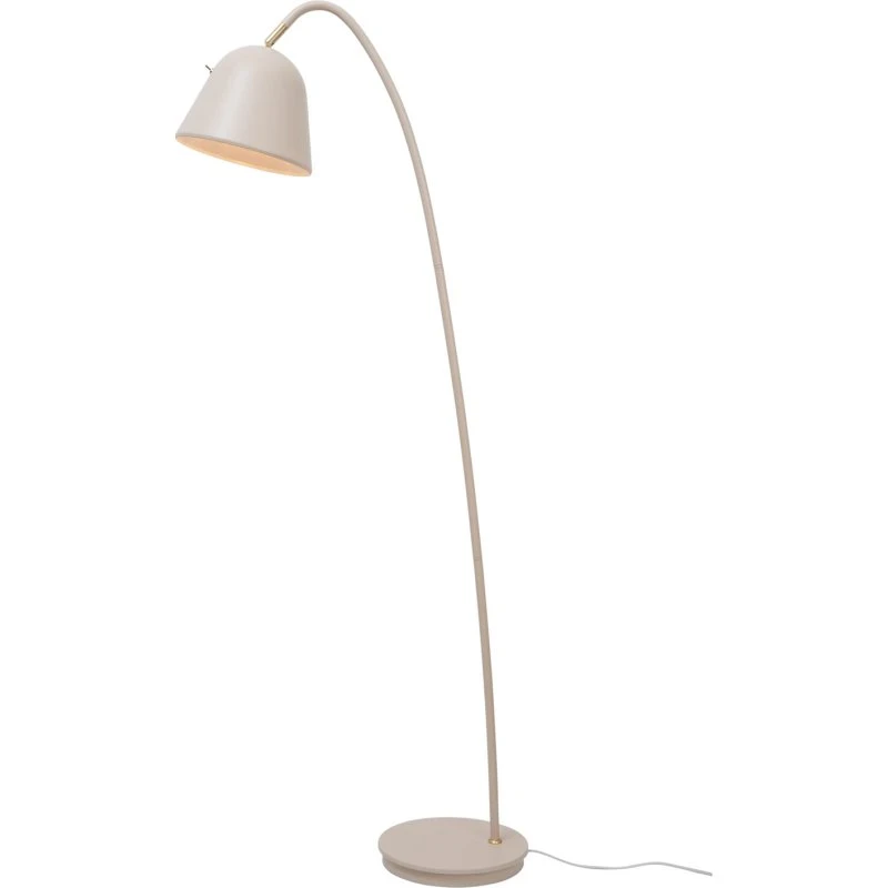 Nordlux FLEUR Lampa podłogowa beżowa z mosiężnymi detalami