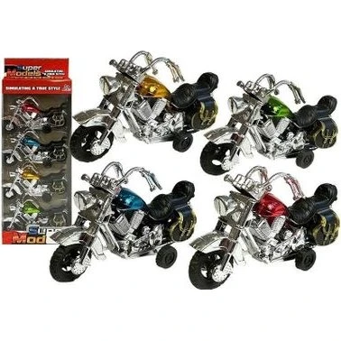 LeanToys Motocykle z Naciągiem 4 sztuki