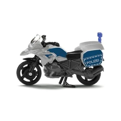 Siku BMW Motocykl Policyjny S1551, niebiesko-srebrny z żółtymi akcentami