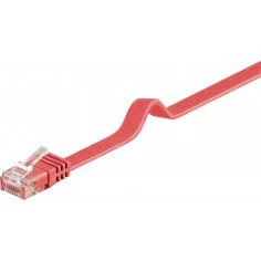 GOOBAY CAT 6 Płaski Kabel Krosowy U/UTP Czerwony 2m