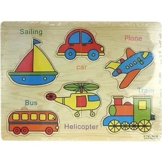 Adar Puzzle drewniane Pojazdy 30x22,5 cm