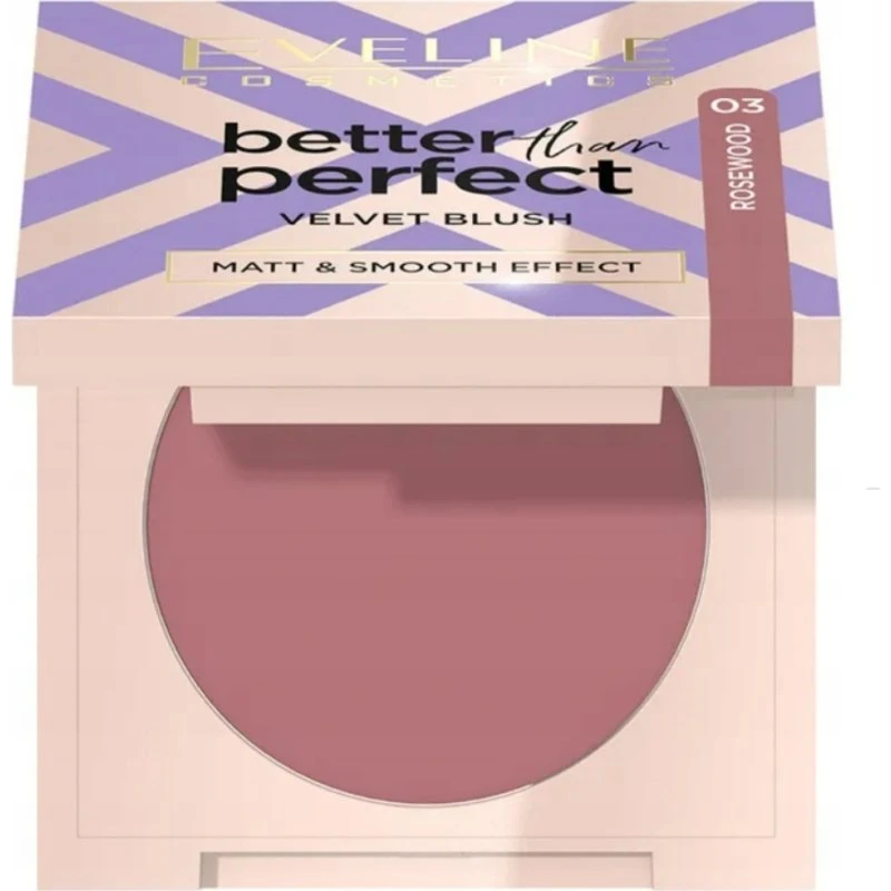 Eveline Better Than Perfect Velvet Blush Róż Rosewood 03, 2.3g