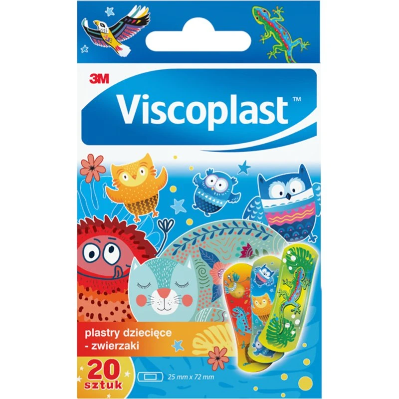 Viscoplast Plastry Dziecięce Zwierzaki 20 szt.