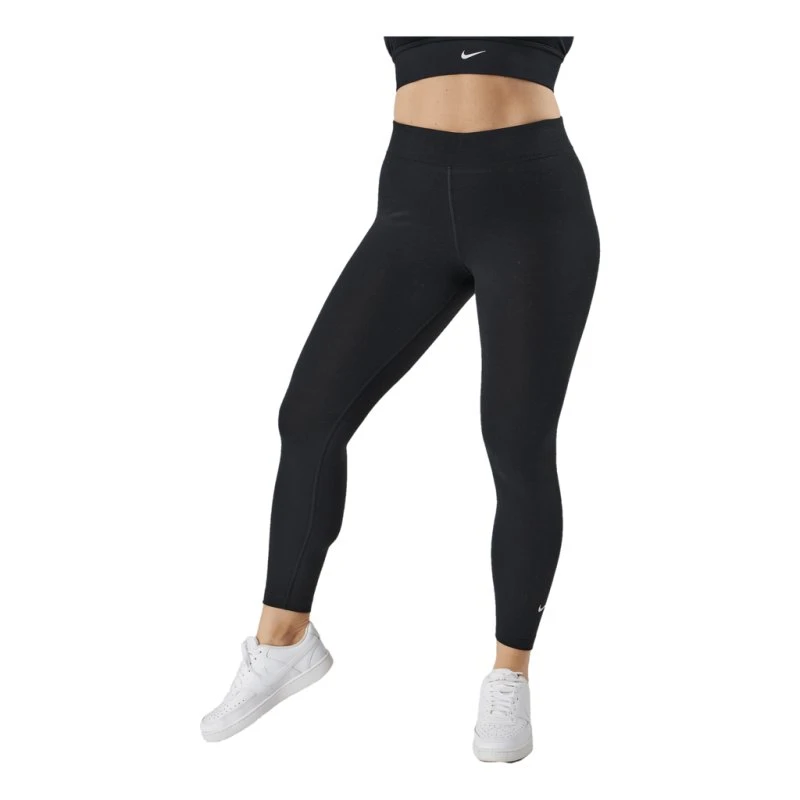 Nike Sportswear Essential 7/8 Legginsy Mid-Rise Black/White