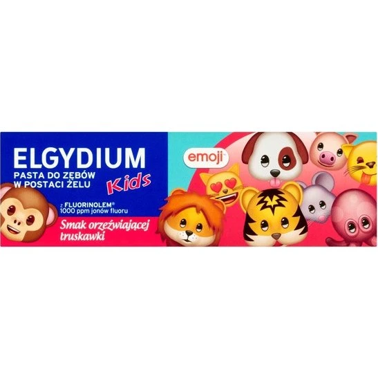 Elgydium Emoji Kids Pasta do zębów dla dzieci 3-6 lat, 50 ml