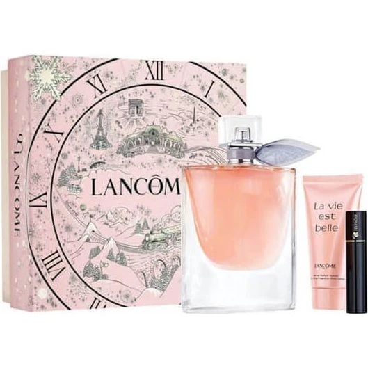 Lancôme La Vie est Belle Zestaw 100 ml EDP + 50 ml Body Lotion + 2 ml Mascara