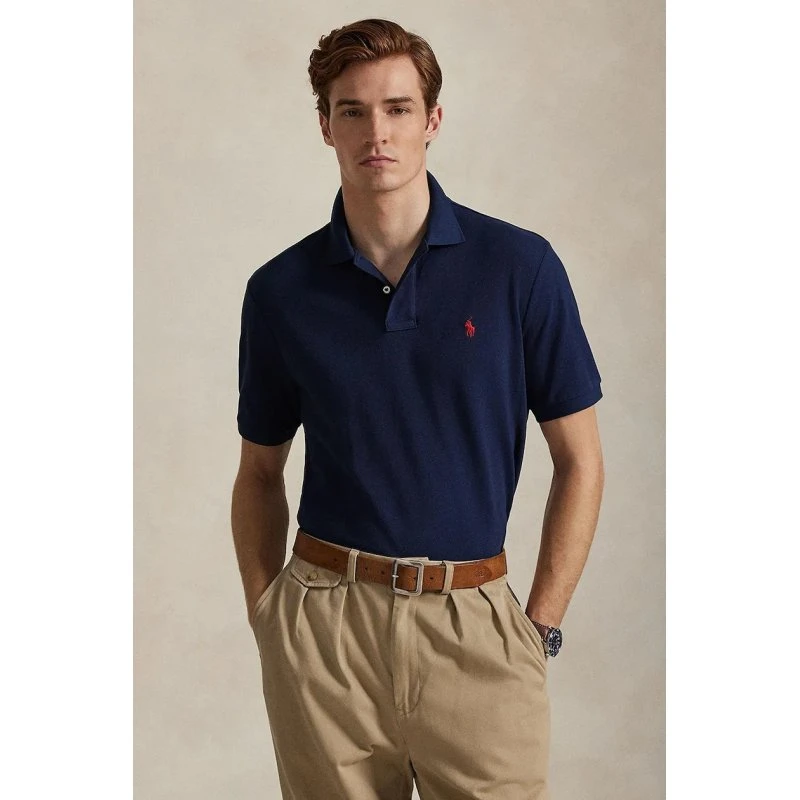 Polo Ralph Lauren Polo Bawełniane Męskie Granatowy