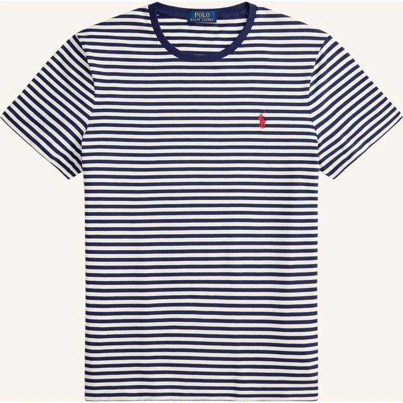Polo Ralph Lauren T-shirt męskie bawełniane granatowe wzorzyste