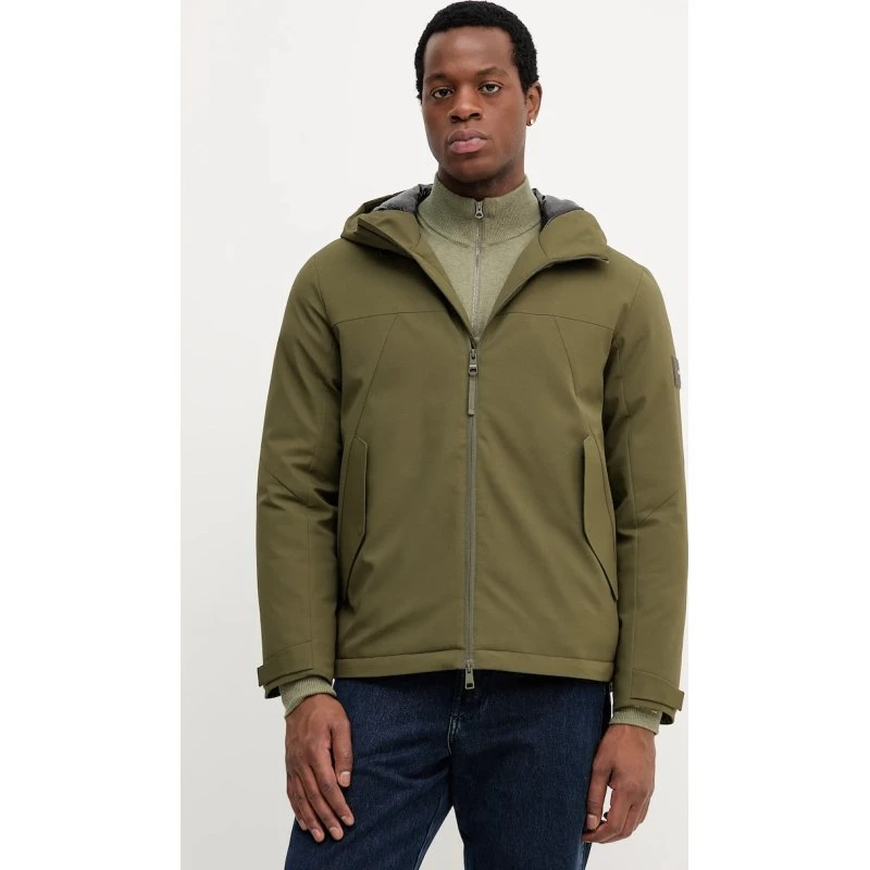 Tommy Hilfiger kurtka zielona zimowa MW0MW41363