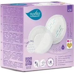 Nuvita Wkładki laktacyjne dzień i noc 30 szt. 1 mm