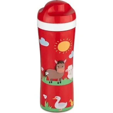 Koziol OASE FARM Bidon Dziecięcy 425ml Czerwony