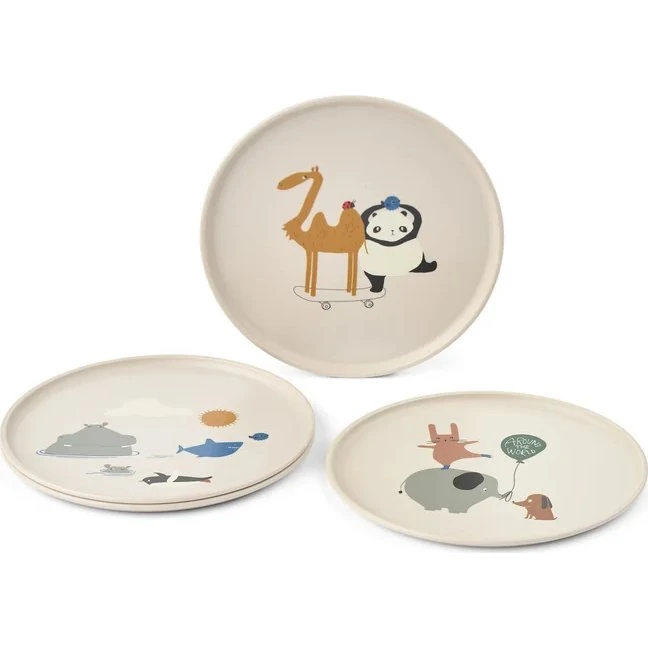 Liewood Remco Plate 4-pack, Sandy