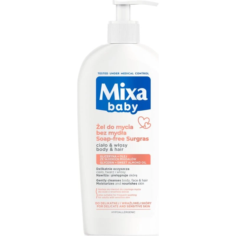 Mixa Baby Łagodny szampon 2w1 400ml