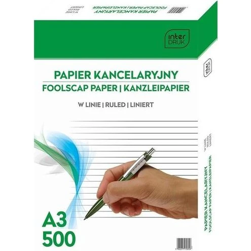 Interdruk Papier A3 500 kartek w linie