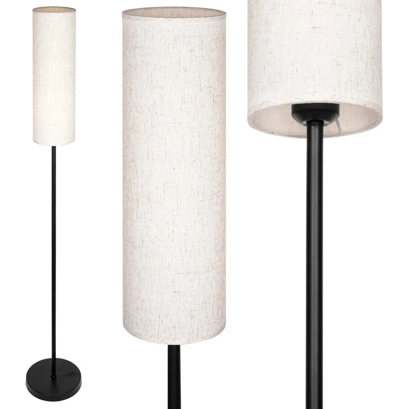 MasterLED Passo Lampa Podłogowa 150cm Czarna Rattan