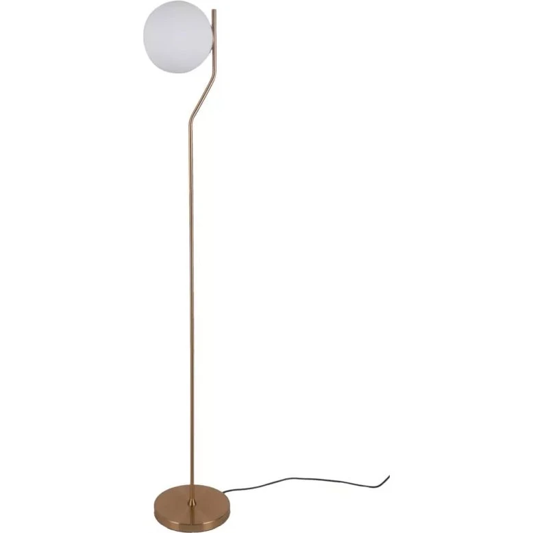Italux Carimi Lampa Podłogowa Mosiądz-Biała E27 152 cm