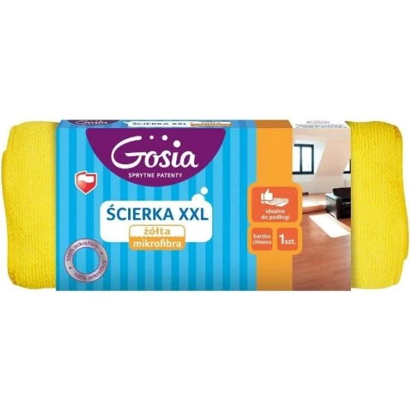 Gosia Ścierka Mikrofibra XXL 50x60 cm Żółta
