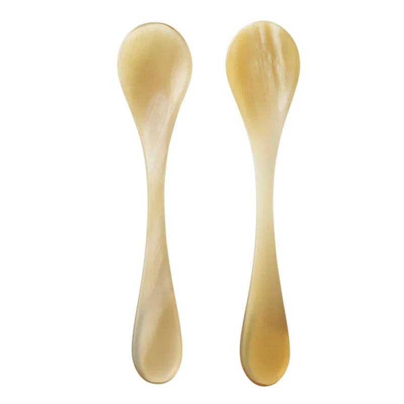 Georg Jensen Indulgence Łyżeczki do Kawioru 2 Szt. z Rogu Bydlęcego