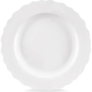 Mona Talerz obiadowy porcelanowy 24,5 cm biały