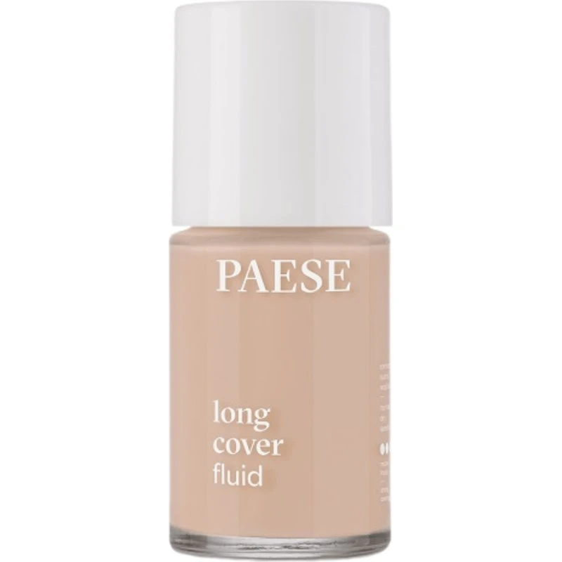 PAESE Long Cover Fluid 02 Natural, 30 ml - Podkład kryjąco-nawilżający