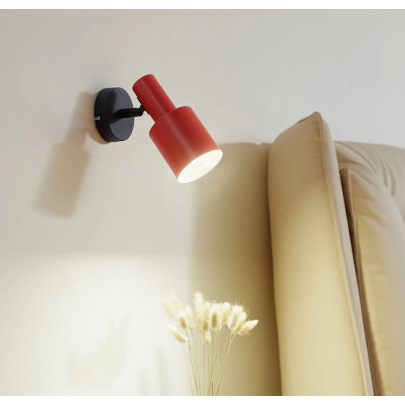 Lindby Ovelia Lampa Ścienna Orange/Black, Metal, E27