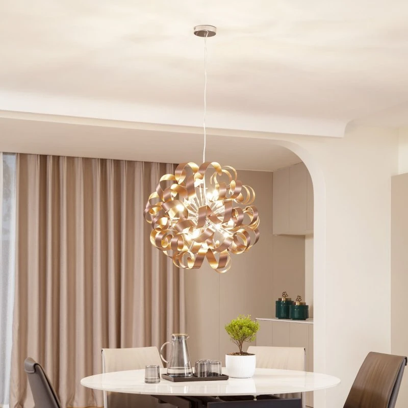 Lucande Kaelor Lampa Wisząca Ø60 Copper - Miedziana
