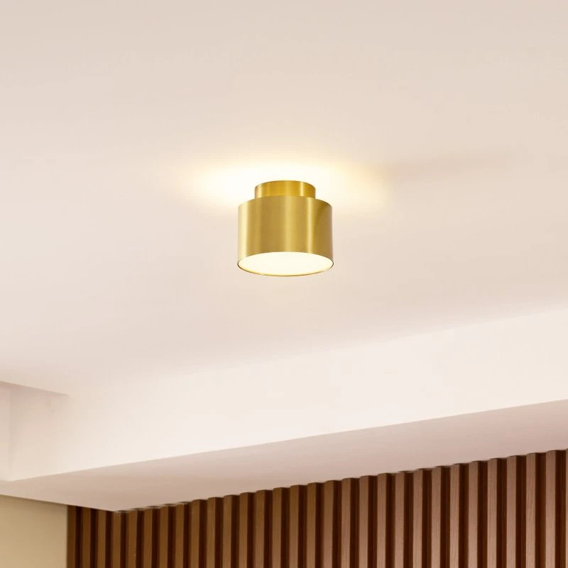 Lindby Nivoria LED Reflektor Sufitowy Złoty Ø11 cm