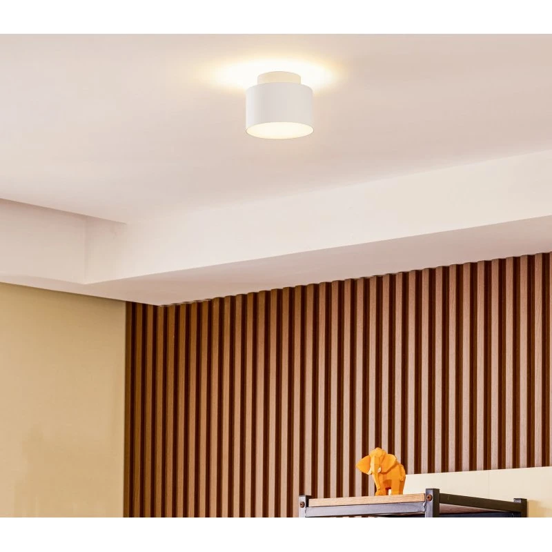 Lindby Nivoria LED Reflektor Sufitowy Biały Ø11 cm