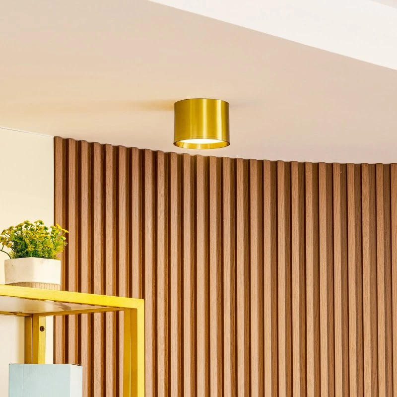Lindby Nivoria LED Reflektor Sufitowy Ø12 Gold