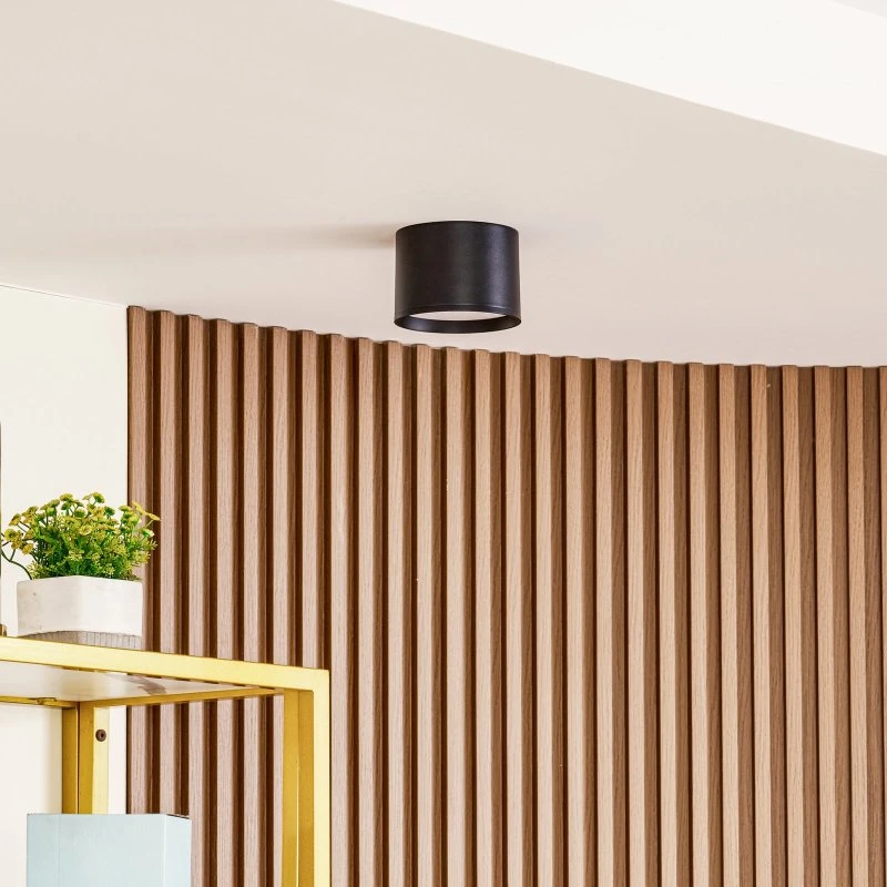 Lindby Nivoria LED Reflektor Sufitowy Ø12 Black