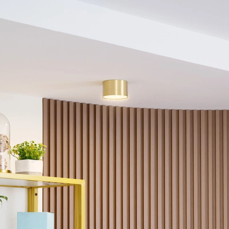 Lindby Nivoria LED Reflektor Sufitowy Ø11 Gold