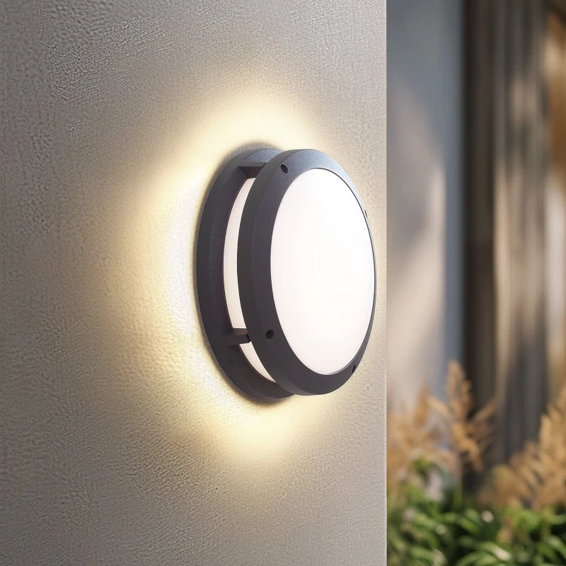 Lindby Liren Smart Kinkiet Zewnętrzny LED RGBW Tuya Szary