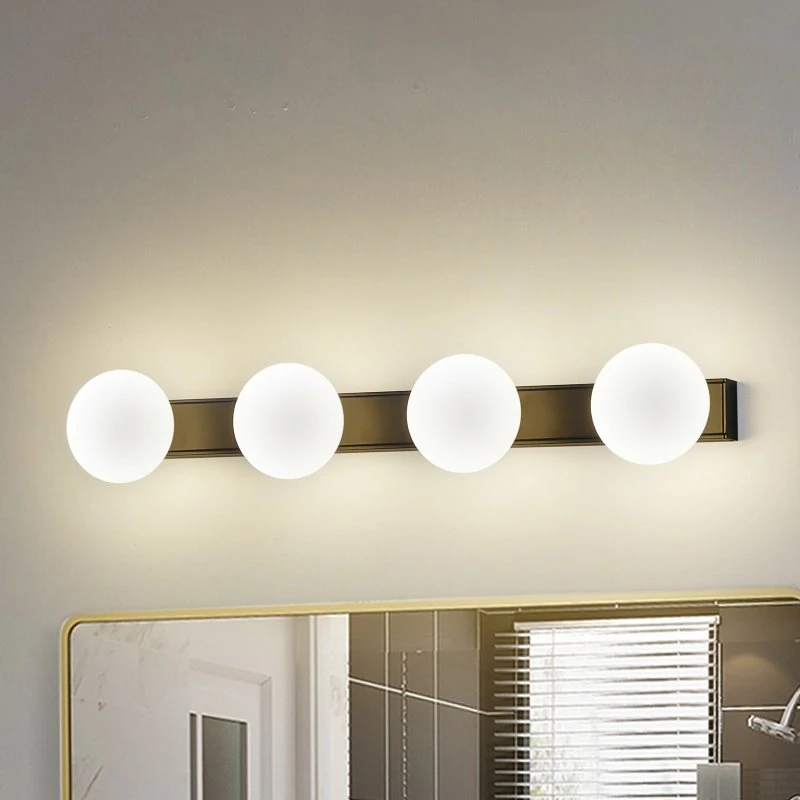 Lucande Myrra LED Kinkiet do Łazienki IP44 Czarny/Biały 60 cm