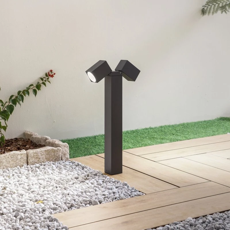 Lindby Othil 2 Słupek Oświetleniowy 50 cm Szary