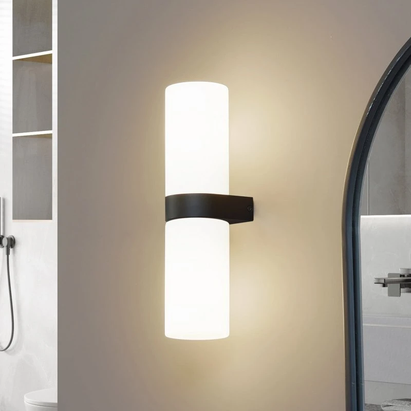Lucande Basolo Lampa Ścienna IP44 Czarna - 31,5 cm